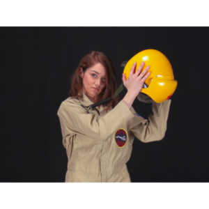 Lindsey was visiting and wanted to shoot, and I had an idea for a pinup based on a pilot's helmet I had recently been given.  So we went to a local military surplus and whipped up a pilot costume and did this shoot.